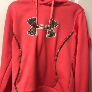 Camo/coral hoodie